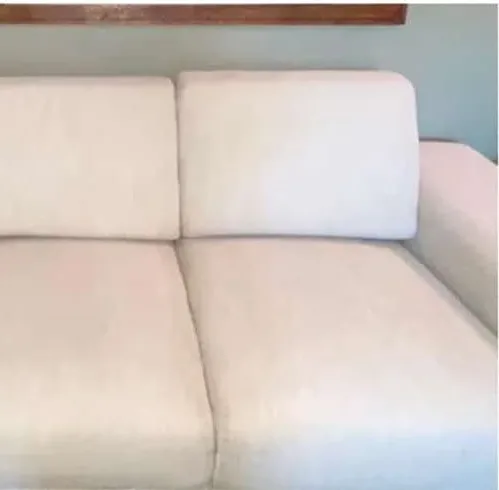 After - Armchair fabric clean