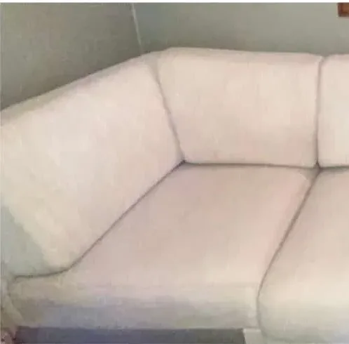 Before - Armchair fabric clean